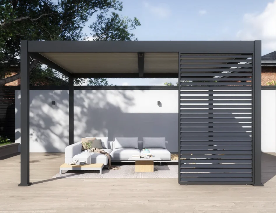 Bioklimatická pergola PRESTIGE 4x4m volně stojící